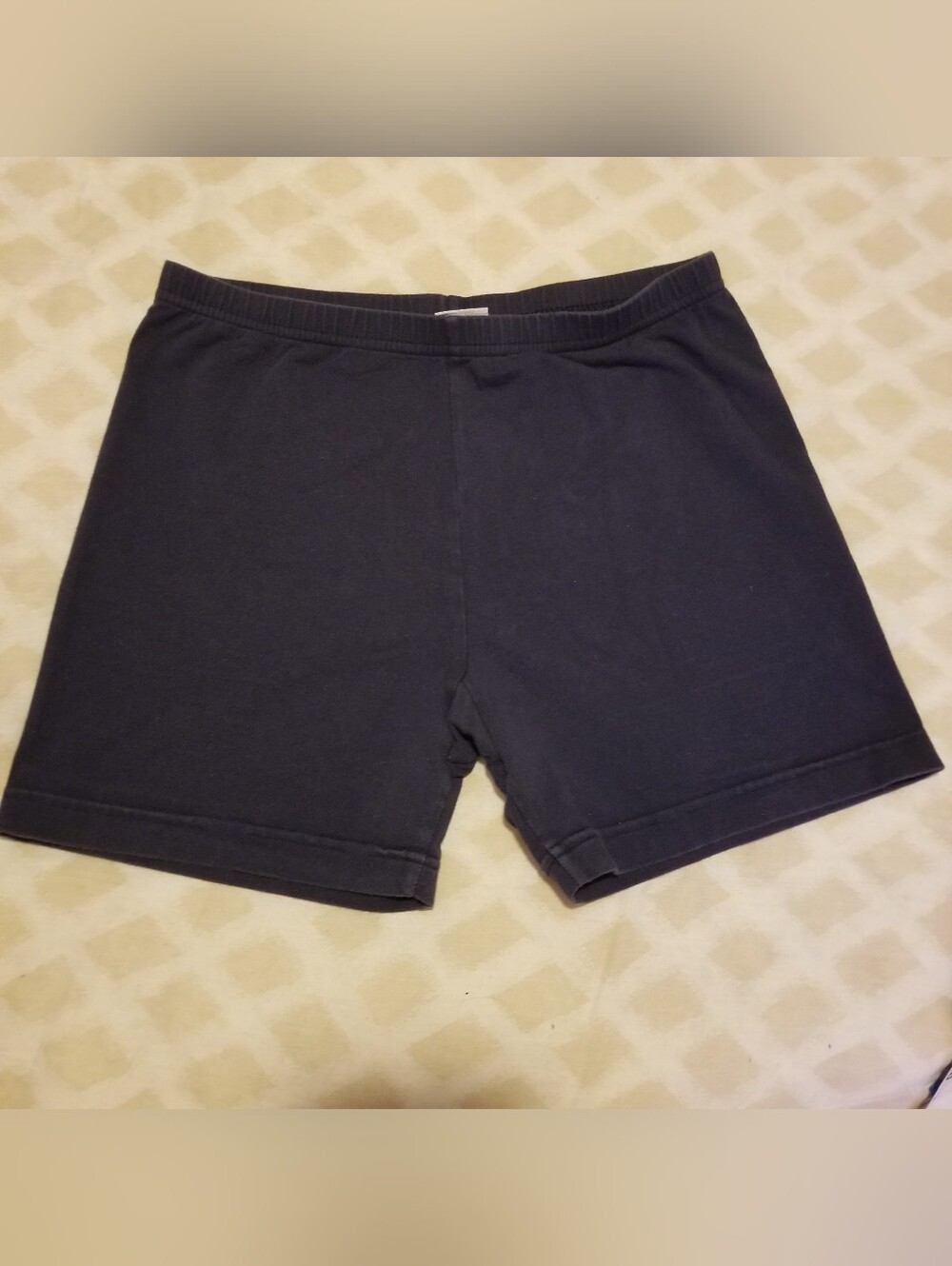 Athletic Works Junior's XL Navy Blue Bike Shorts With An Elastic Waistband